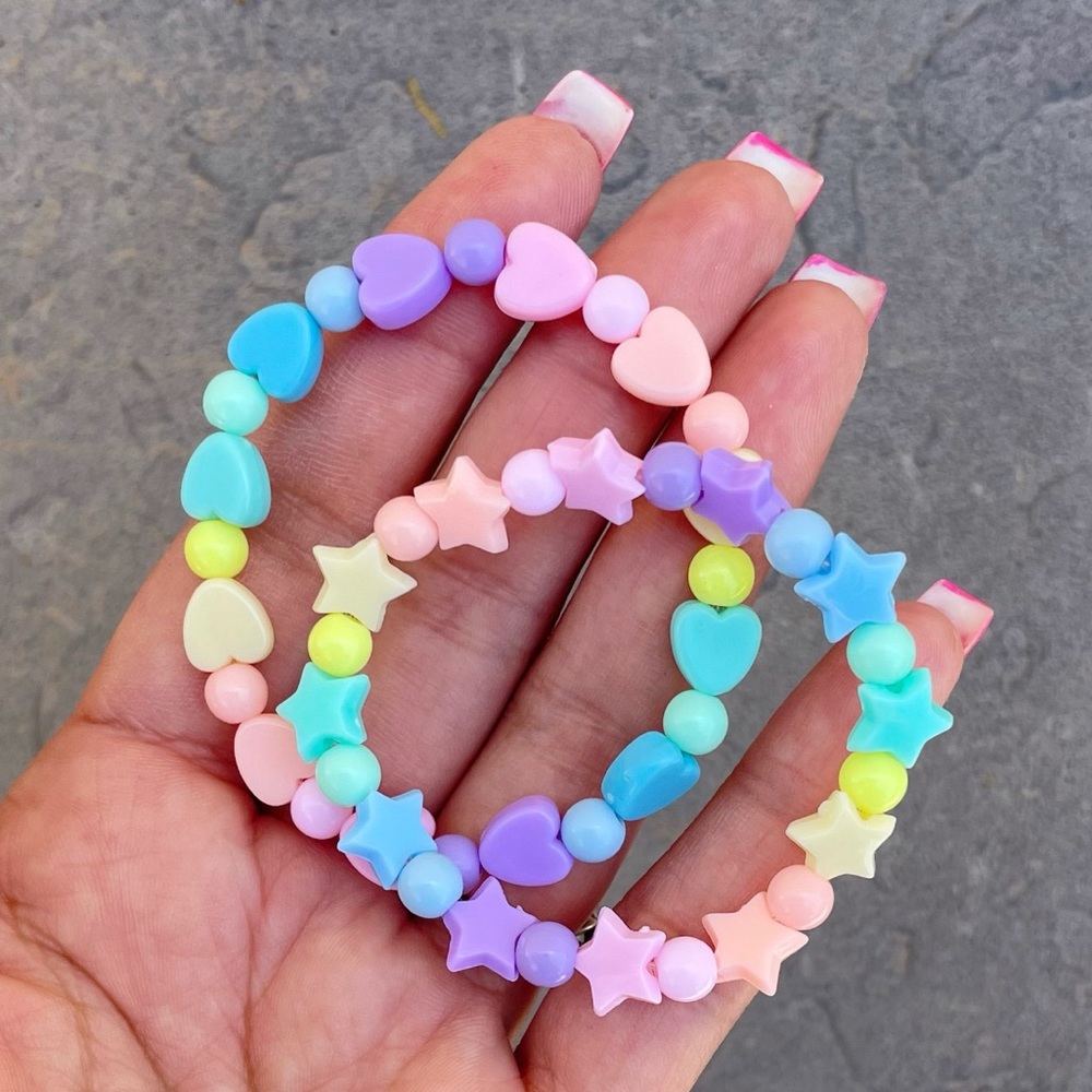 Kids Rainbow Bracelet Set